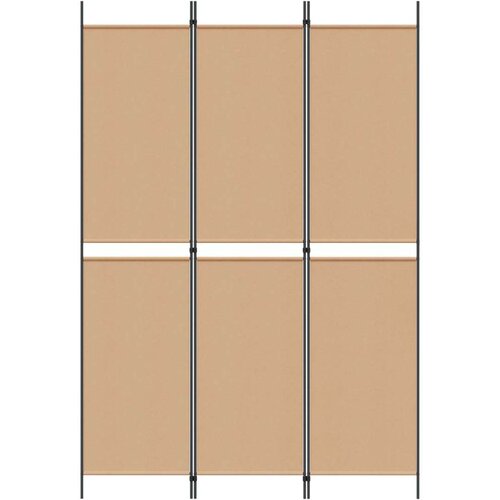  3-panelni pregradni zid Bež 150 x 220 cm Tkanina - Bež 150 x 220 cm Slike
