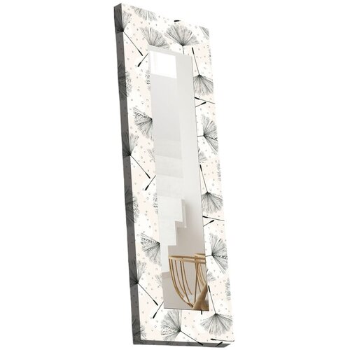 Wallity Stensko ogledalo z lesenim okvirjem 40x120 cm &amp;ndash; Wallity Slike