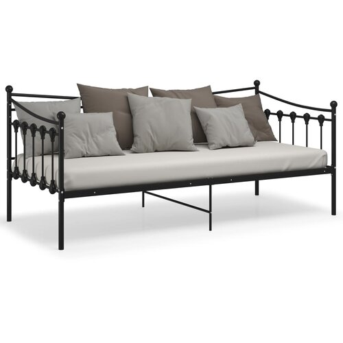  Okvir za kauč na razvlačenje crni metalni 90 x 200 cm Slike