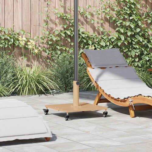 VidaXL Osnove za vanjske suncobrane Svijetlo drvo 45 x 45 x 31.5 cm Slike