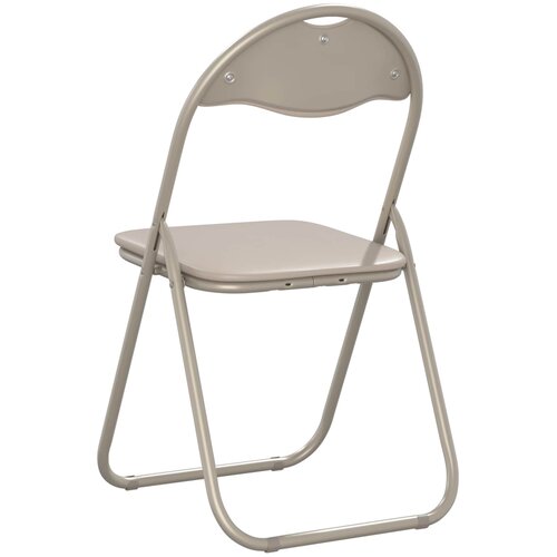  Sklopiva stolica 8 pcs Pijesak 48 x 43,5 x 81 cm Lažna koža Slike