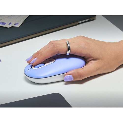 Logitech pop mouse with emoji - lilac Slike