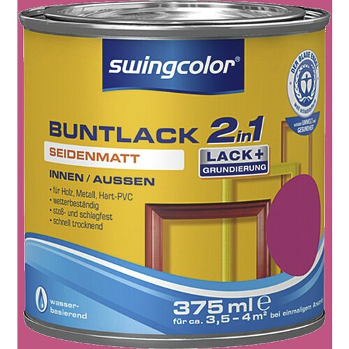 SWINGCOLOR Akrilni barvni lak (svilenkasto mat, barva: roza, 375 ml) Cene