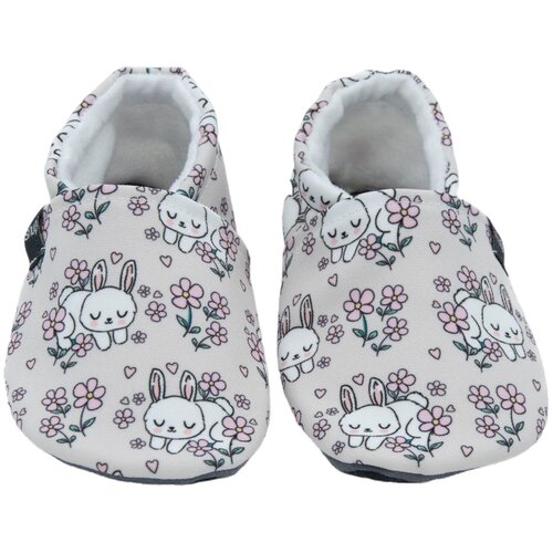 Snugi papuče CK2611 Bunnies and Flowers Ž beige 26-27 Slike