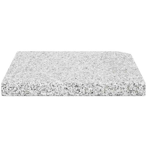 VidaXL Postolje za suncobran granitno 25 kg četvrtasto sivo Slike