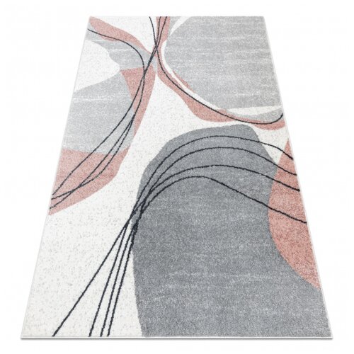RugsX Preproga FUSION 5868 belo / temno roza - Linije, moderna, abstraktna 180x270 cm, (21994896) Cene