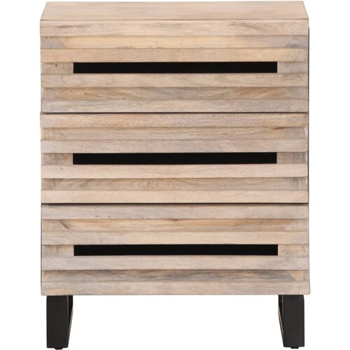 Maison Chic Nočna omarica - Nočna miza 50x34x62 cm trden mangov les, (21687904) Slike