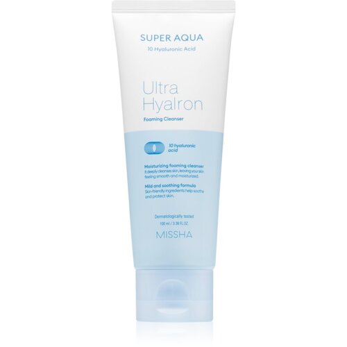 MISSHA Super Aqua Ultra Hyalron Firming Cleanser nežni čistilni gel za intenzivno hidracijo 100 ml Slike