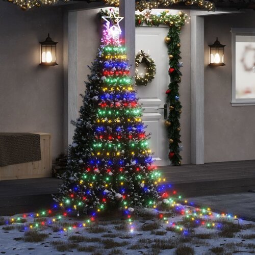 vidaXL Lučke za novoletno jelko 320 LED diod večbarvne 375 cm Cene