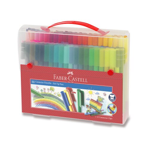 Faber-Castell Faber-Castell: Connector set flomastera – set od 80 komada u praktičnoj plastičnoj kutiji Cene