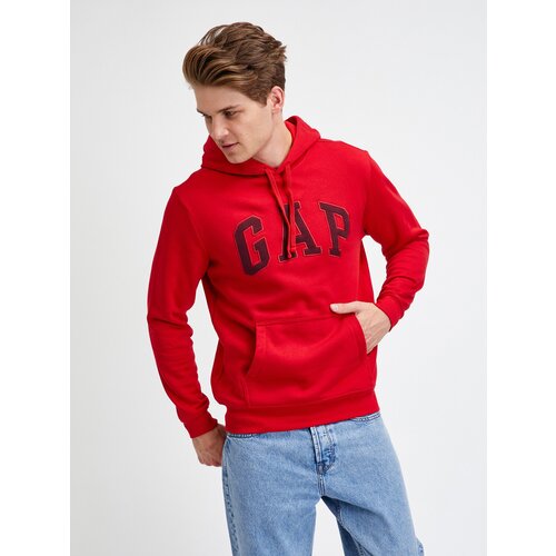 GAP Red Men's Hoodie Hoodie Logo Cene