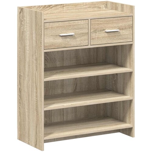 VidaXL Omara za čevlje Sonoma hrast 73,5 x 36 x 92 cm Inženirski les, (5000246579) Slike