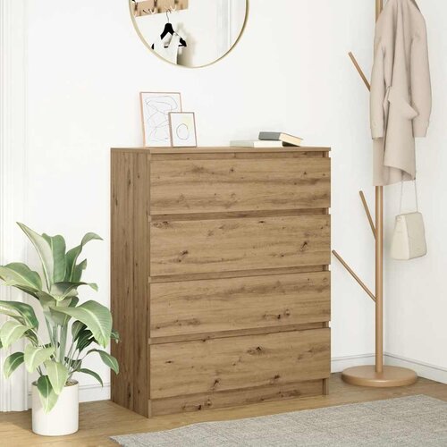 VidaXL Komoda artisan hrast 80x35x99 cm inženirski les Slike