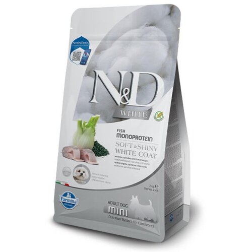 N&d Dog Adult Mini White s brancinom, komoračem i spirulinom – 2 kg Cijene