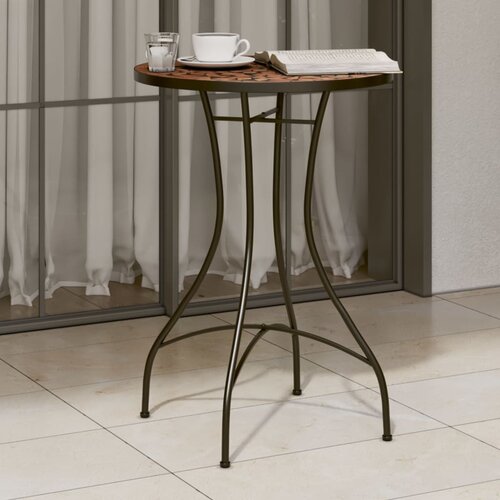 vidaXL Bistro mizica z mozaikom terakota Ø50x70 cm keramika Cene