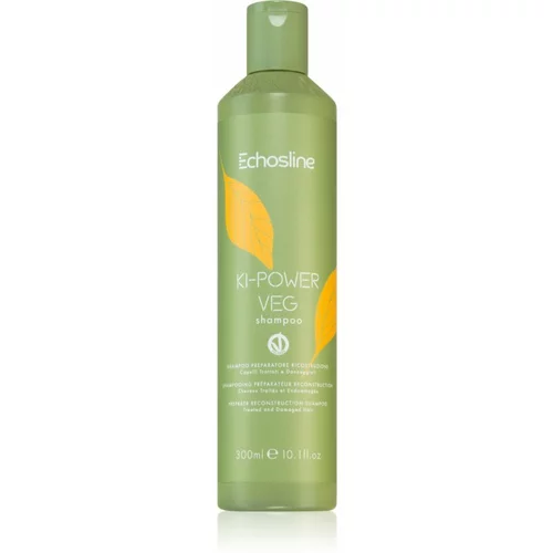 EchosLine Ki-Power Veg Shampoo obnovitveni šampon za poškodovane lase 300 ml