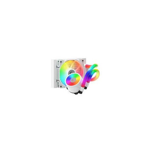 CPU hladnjak AIO Liquid RAMPAGE ICEBLADE C4 white, 72CFM, 2000RPM, ARGB, AM5/LGA1700 120mm Slike