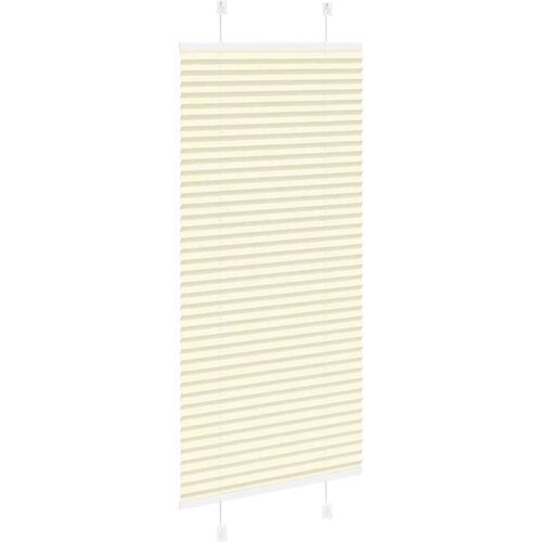 VidaXL Plisirana roleta krem 65x150 cm &amp;scaron;irina tkanine 64,4 cm Slike