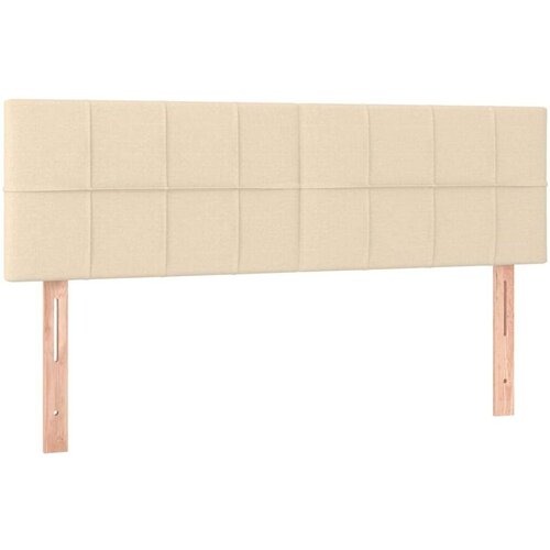  Uzglavlja 2 kom krem 72 x 5 x 78/88 cm od tkanine Slike