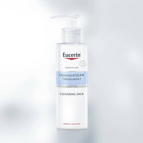 Eucerin dermatoclean [hyaluron] mleko za čišćenje lica, 200 ml Slike