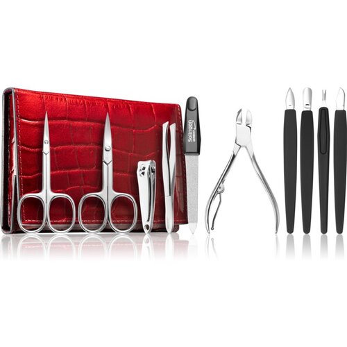 DuKaS Premium Line Solingen 252 set za manikiro Burgundy (+ usnjena torbica) Cene