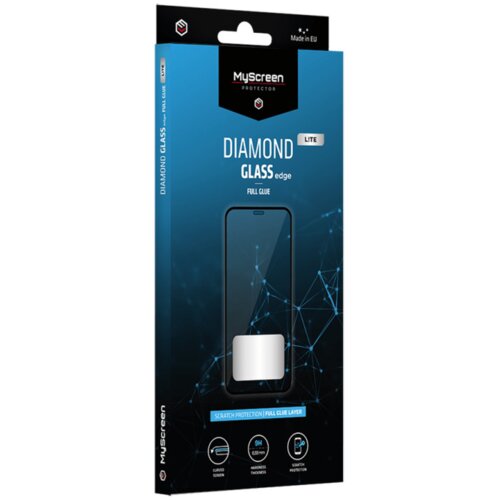 KALJENO STAKLO MYSCREEN LITE DIAMOND GLASS EDGE FULL GLUE ZA SAMSUNG GALAXY S22/S23 CRNI Cene