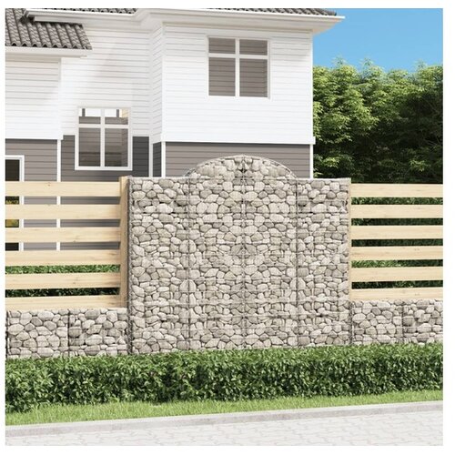  Lučne gabionske košare 4 kom 200x50x180/200cm pocinčano željezo Cene