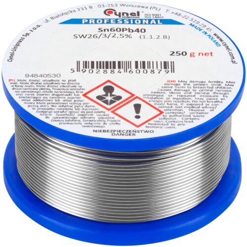 Cynel žica za lemljenje Sn60Pb40 0,7 mm, 250 g Cijene