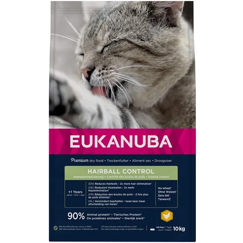 Eukanuba Hairball Control Adult - 10 kg