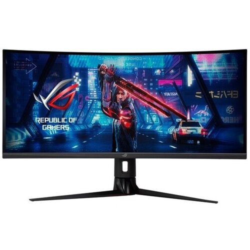 Asus monitor rog strix XG349C 86,36 cm (34"), uwqhd, ips, wled, curved 1900R, 180Hz, 400cd/m2, 1ms, usb-c (90LM06V0-B01A70) Cene