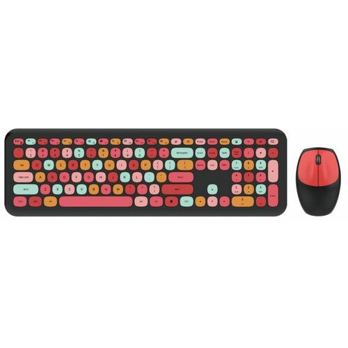 MOFII WL RETRO set tastatura i miš u CRVENO/CRNOJ boji Slike