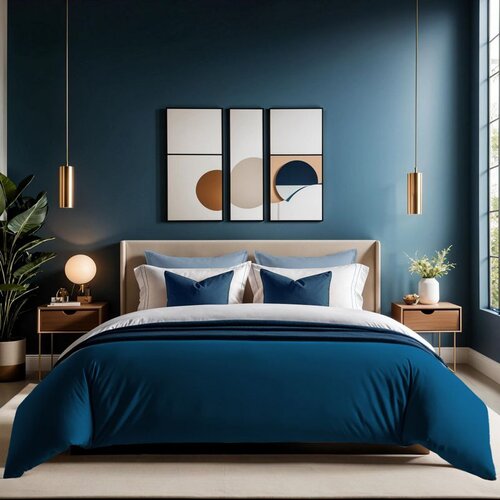  tonne marie - petrol petrol blue ranforce single quilt cover (de) Cene