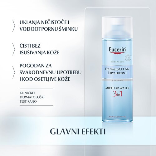 Eucerin DermatoClean micelarna voda za či&amp;scaron;ćenje 3 u 1 400 ml Slike