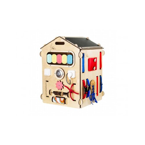 ELIS design Activity board BusyKids – hišica natura Cene