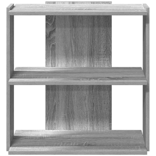 VidaXL Regal za knjige s 3 razine siva boja hrasta 60x30x60 cm drveni Slike