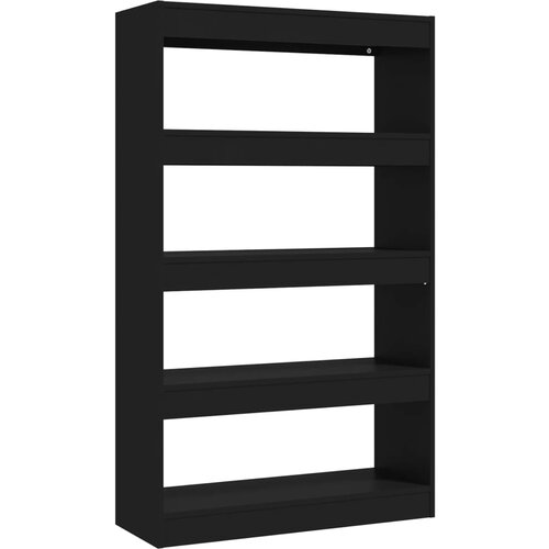 Maison Chic Knjižna omara - Knjižni regal črna 80x30x135 cm iverna plo&amp;scaron;ča, (21725333) Slike