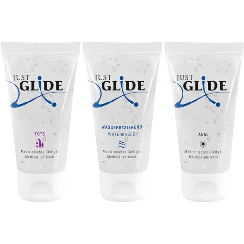 Just Glide Komplet lubrikantov (3x50ml) Slike
