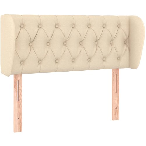 VidaXL Vzglavje z u&amp;scaron;esi krem 93x23x78/88 cm blago, (20739010) Slike