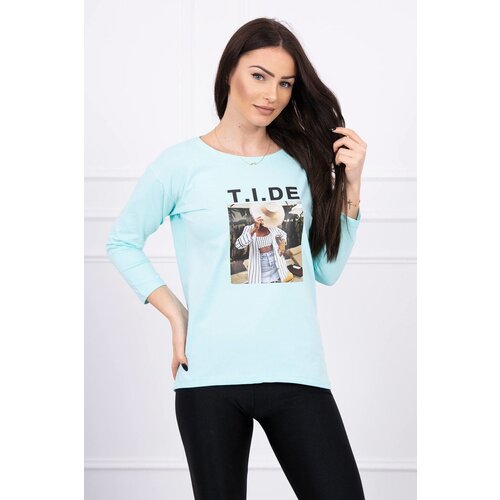 Kesi Blouse with Tide mint print Slike