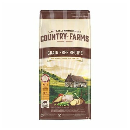 Country Farms hrana za pse grain free adult piletina 11kg Cene