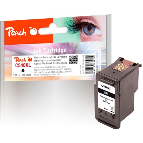 Peach Črnilo Canon PG-540XL črna 23ml, 316476, (20385861) Cene