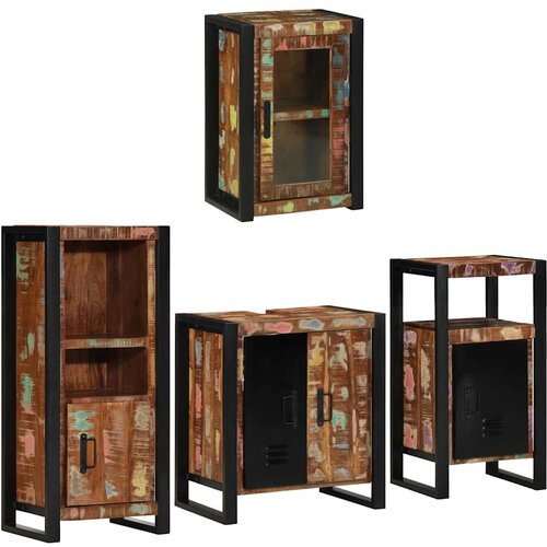  Set namje&amp;scaron;taja za kupaonicu 4 kom. &amp;Scaron;areni 55 x 35 x 60 cm Slike