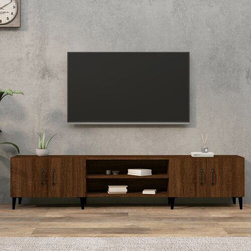 vidaXL TV omarica rjav hrast 180x31,5x40 cm inženirski les Cene