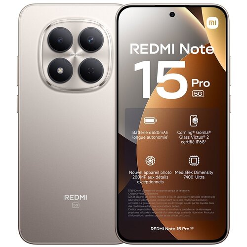 Xiaomi Redmi Note 15 Pro 5G EU 8+512 Titanium Color Cene