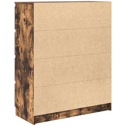 VidaXL Komoda boja dimljenog hrasta 80x35x99 cm konstruirano drvo Slike