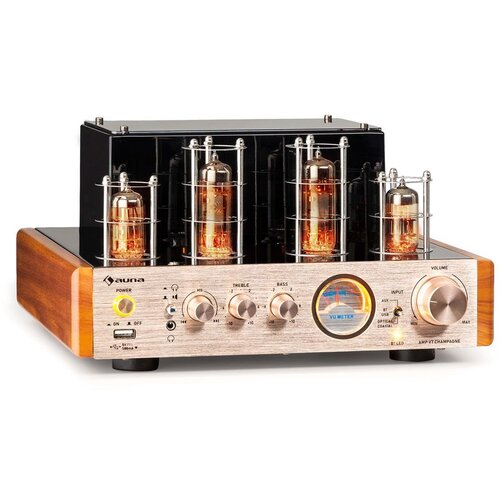 Auna Amp VT cevni ojačevalnik, HiFi ojačevalnik, 2 x 35 W RMS, BT, Opt./Coax./AUX-In Cene