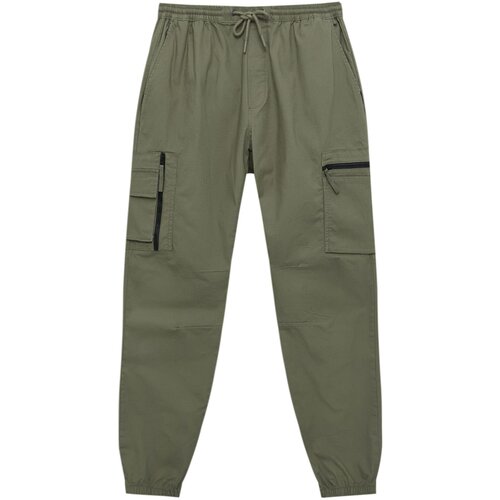 Pull&amp;amp;Bear Kargo hlače kaki Slike