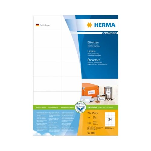 Herma Etikete 70x37 A4/24 1/100 bela Slike