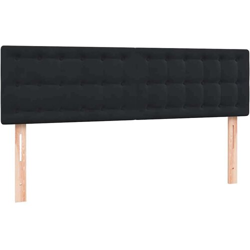 VidaXL Box spring krevet s madracem crni 160x210 cm bar&amp;scaron;unasti Slike