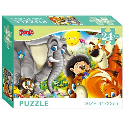 Denis Puzzle / Slagalica, 24 kom, Životinje džungle Cene